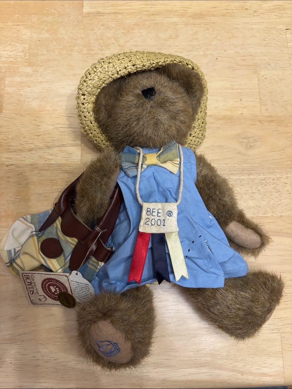 Boyds Bears Longaberger Bee Bear. All tags and accessories. New and stored SFH.